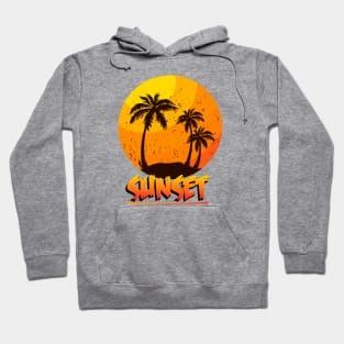 Sunset Palm Tree Hoodie